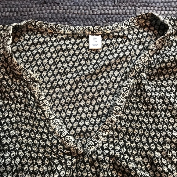 Old Navy Black and White Patterned Dress - Picture 3 of 9